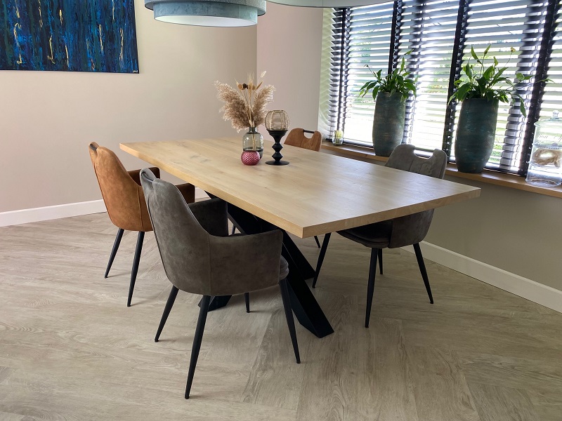 Eiken tafel Laurens - Afbeelding 4