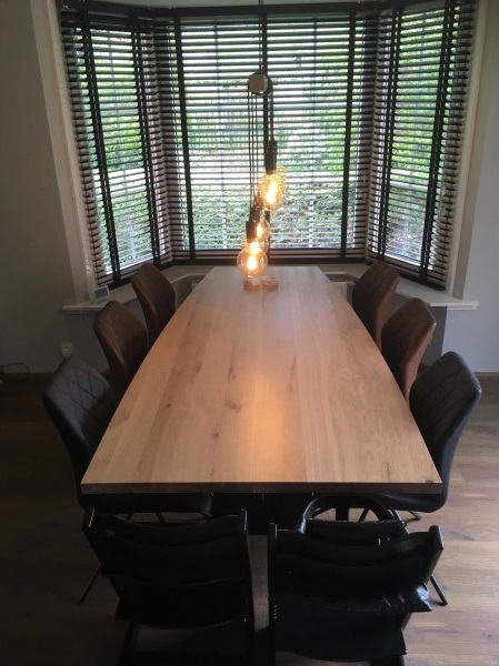 Eiken tafel Noud - Afbeelding 4