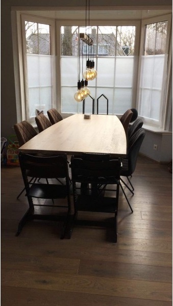 Eiken tafel Noud - Afbeelding 5