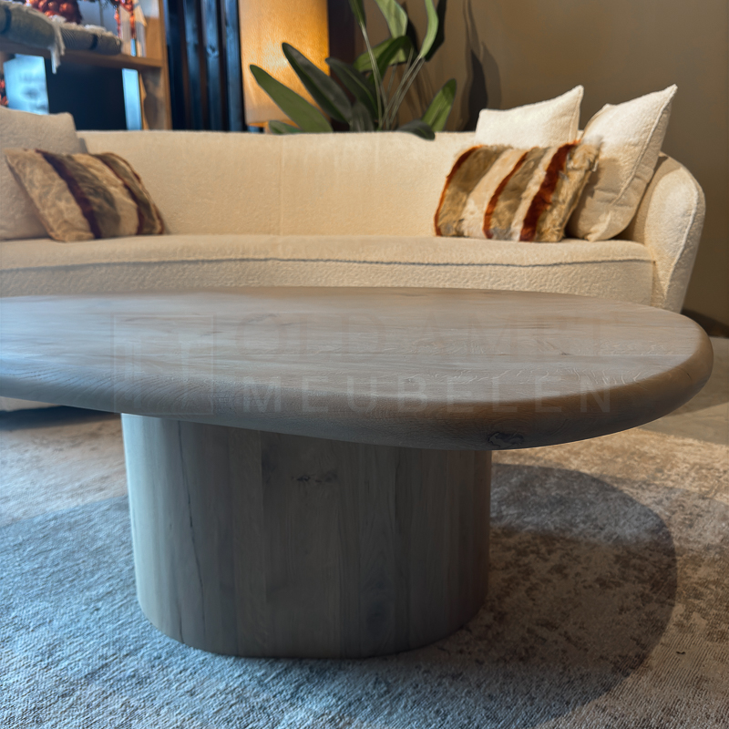 Eiken Salontafel Pebble - Afbeelding 4