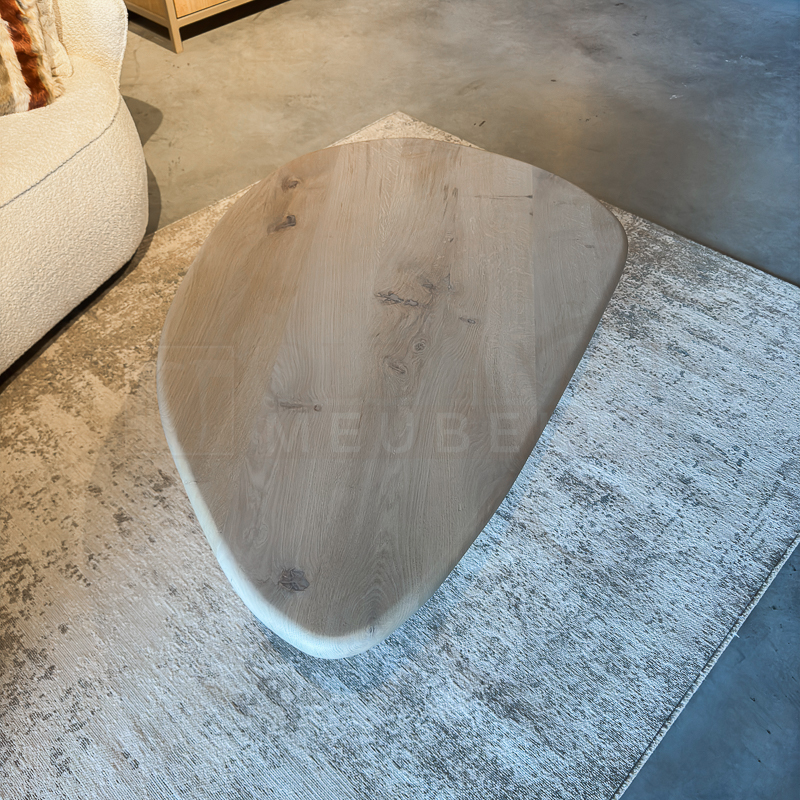 Eiken Salontafel Pebble - Afbeelding 8