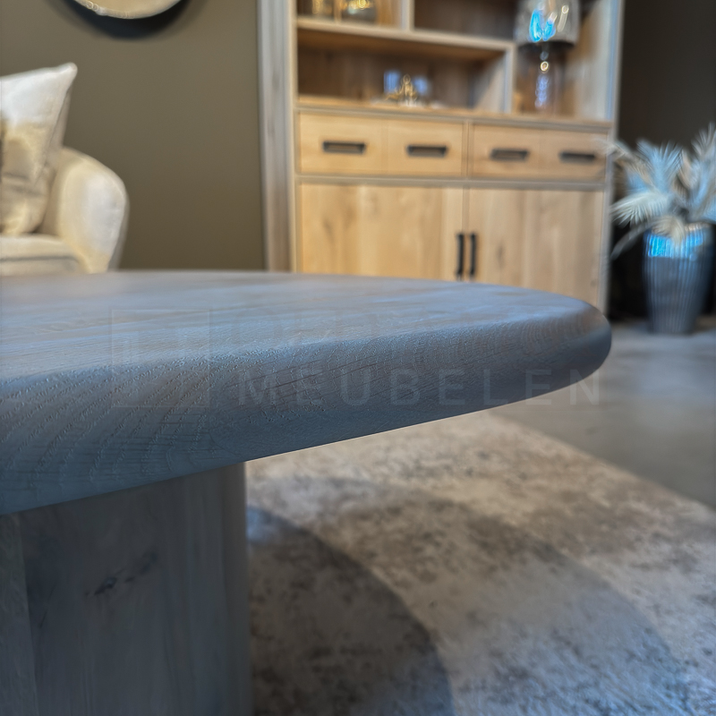 Eiken Salontafel Pebble - Afbeelding 9