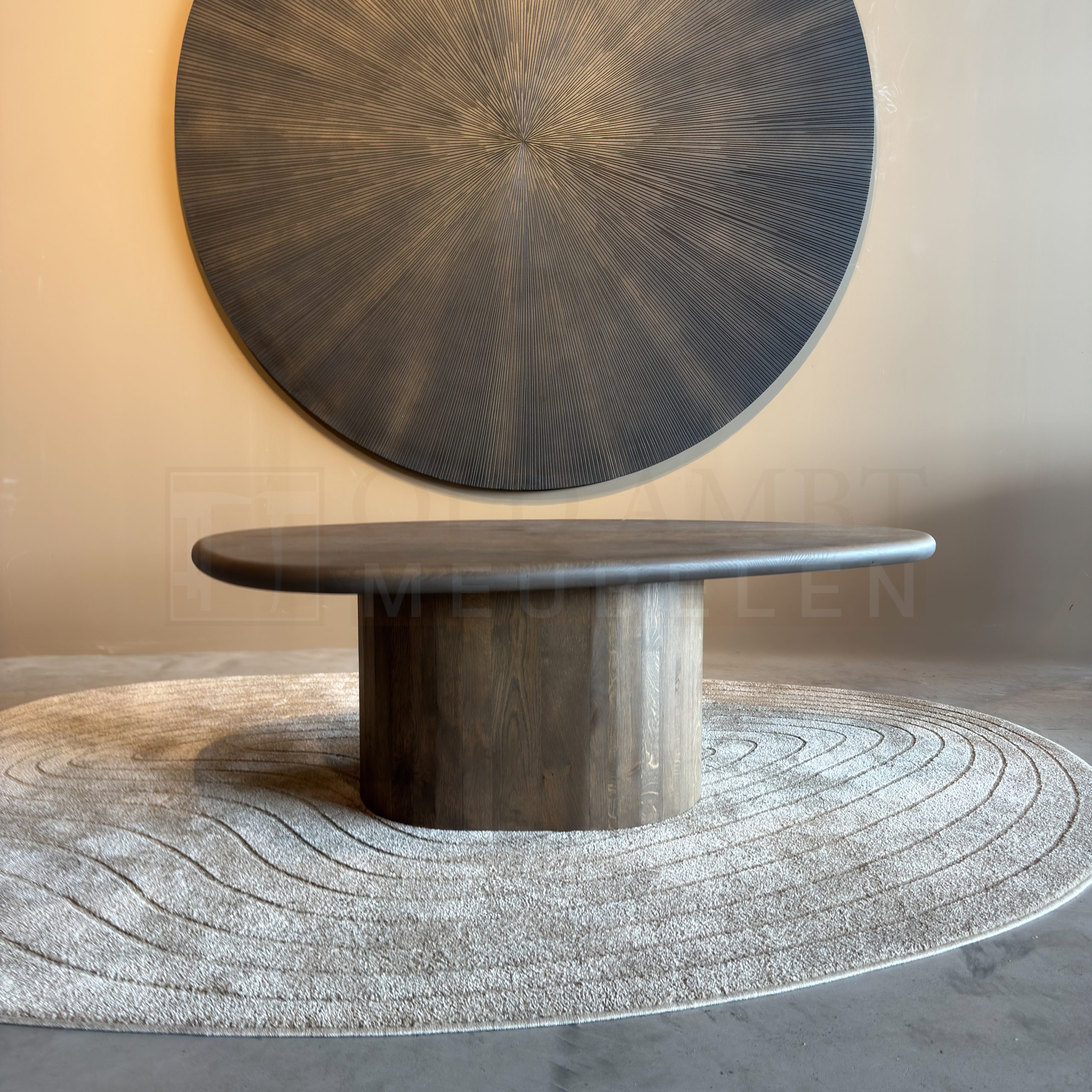 Eiken Salontafel Pebble - Afbeelding 10