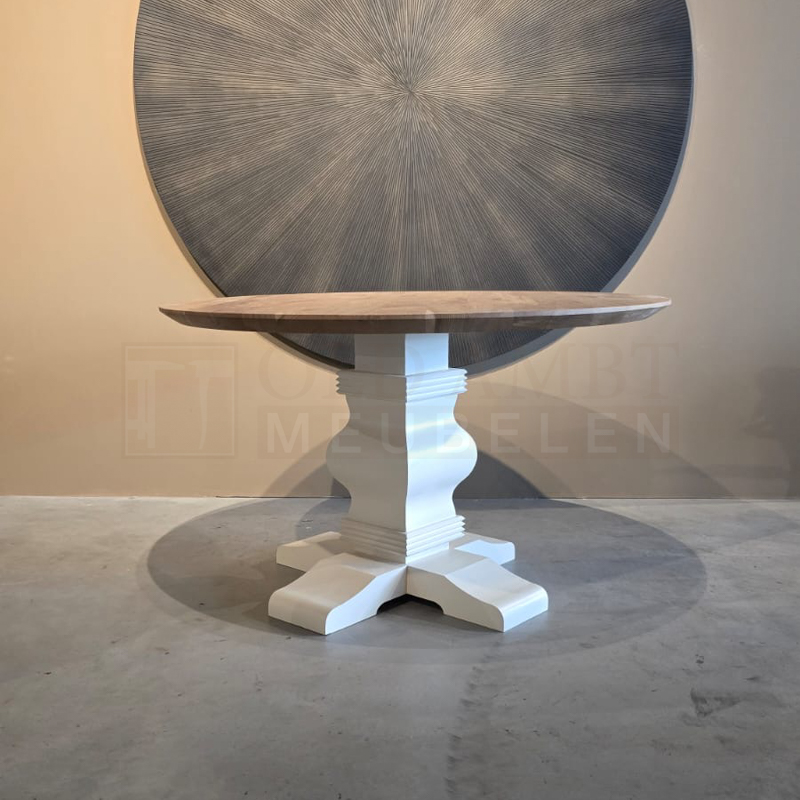 Eiken ronde tafel Remy - Afbeelding 3