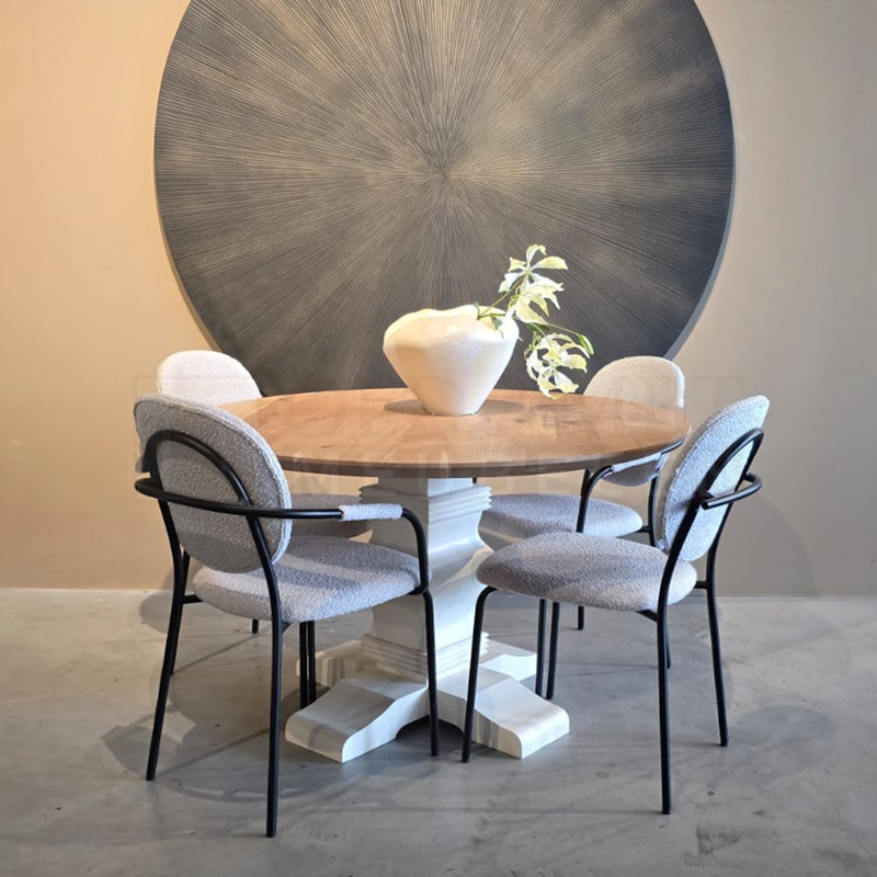 Eiken ronde tafel Remy