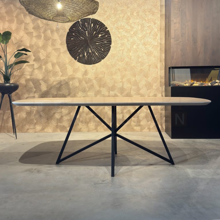 Eiken Deens ovale tafel Steffina - Afbeelding 3