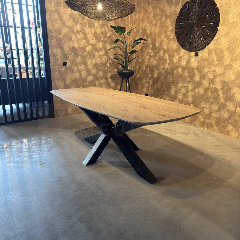 Eiken Deens ovale tafel Theo - Afbeelding 2