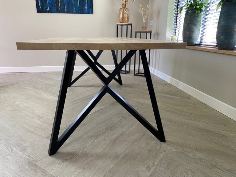 Eiken tafel Vlinder - Afbeelding 7