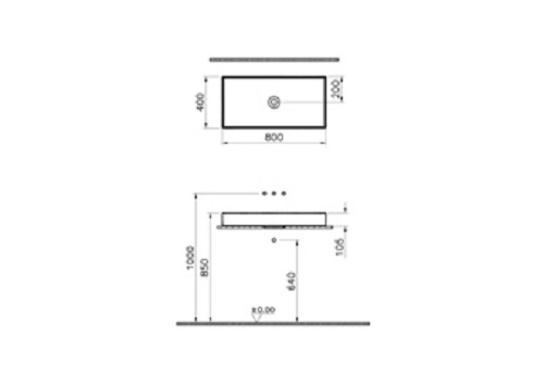 Vitra Memoria opbouwwastafel - Afbeelding 2