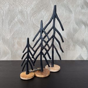 Aluminium metalen Kerstboom zwart