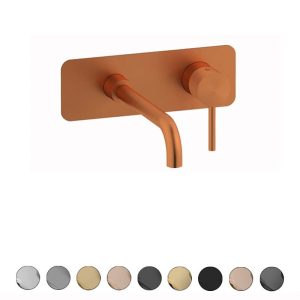 Plieger Roma 2-gats inbouw wastafelkraan cold start wandmodel