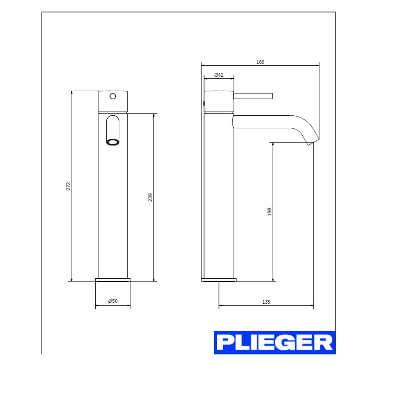 Plieger Roma 1-gats wastafelkraan - Afbeelding 14