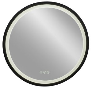 Plieger Nero Round LED met touch