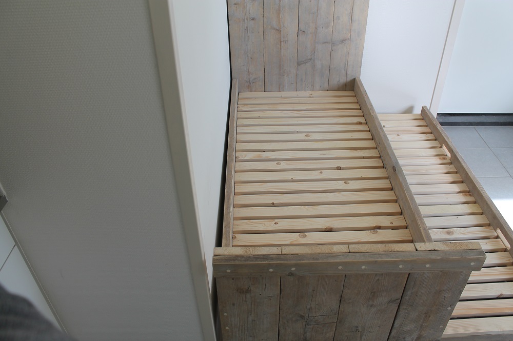 Steigerhouten Bed Nikolas met Extra Bed - Afbeelding 6