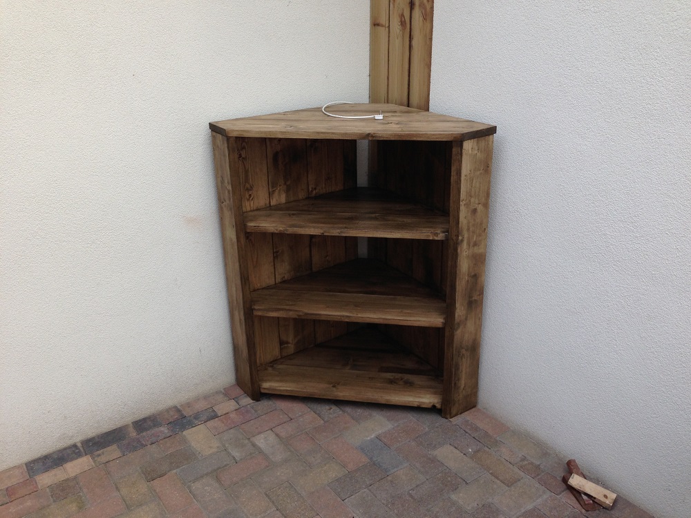 Steigerhouten Hoekkast Adrianne