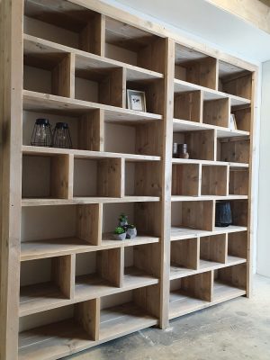 Steigerhouten Boekenkast Elroy