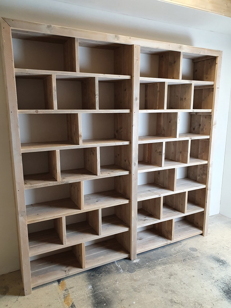 Steigerhouten Boekenkast Elroy - Afbeelding 2