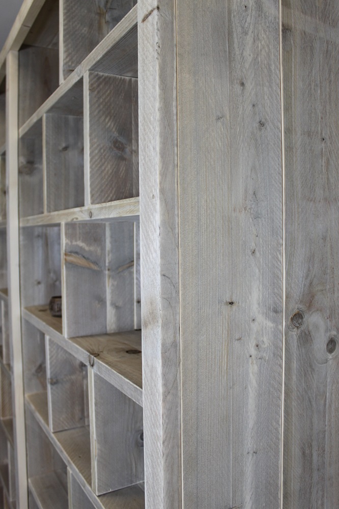 Steigerhouten Boekenkast Elroy - Afbeelding 5