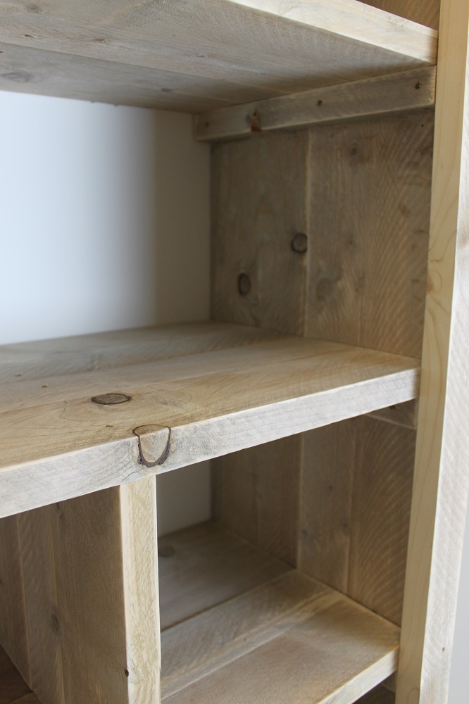 Steigerhouten Boekenkast Elroy - Afbeelding 7