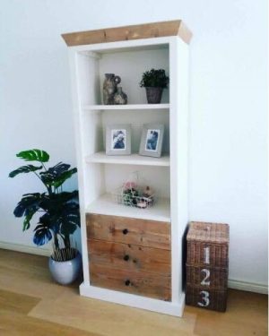 Steigerhouten Boekenkast Josh