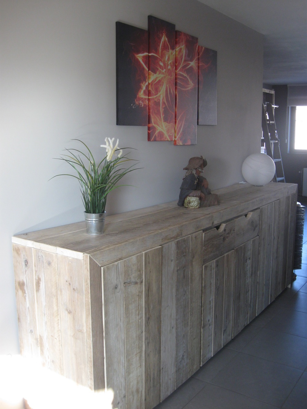 Steigerhouten Dressoirkast Melvin - Afbeelding 2