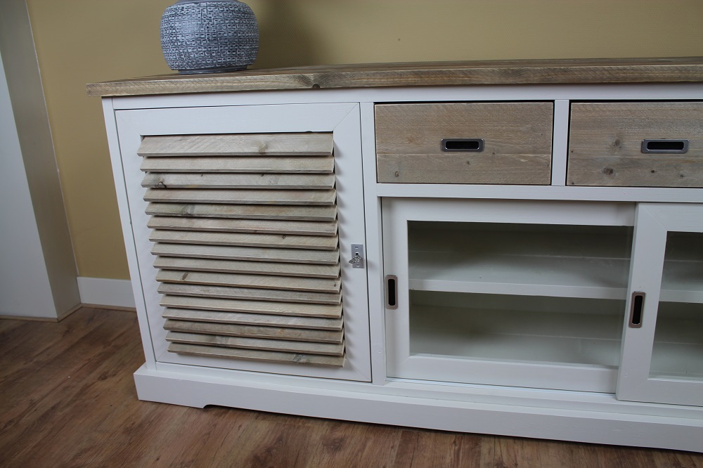 Steigerhouten Dressoirkast Meresa - Afbeelding 4