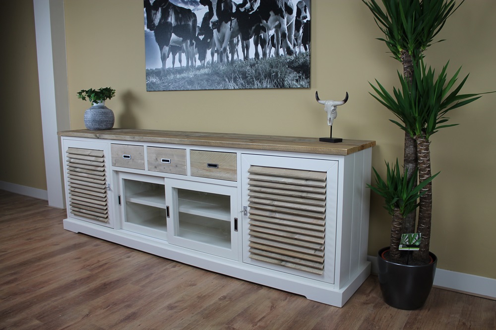 Steigerhouten Dressoirkast Meresa - Afbeelding 5