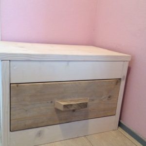 Steigerhouten Nachtkastje Osli