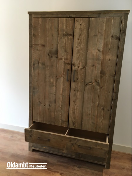 Steigerhouten Kledingkast Remco - Afbeelding 4