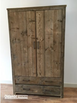 Steigerhouten Kledingkast Remco