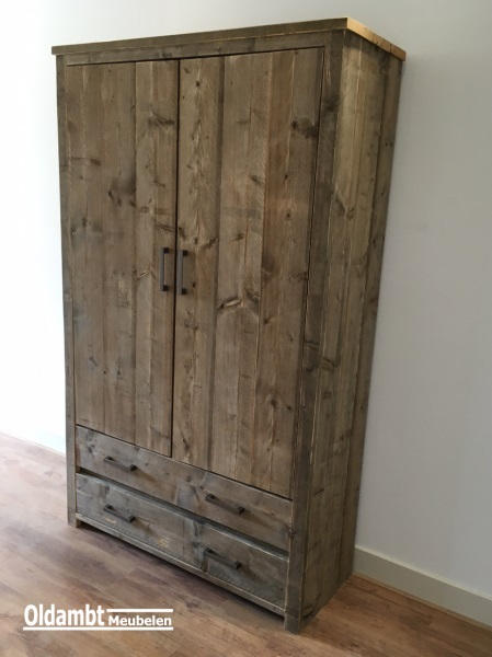 Steigerhouten Kledingkast Remco - Afbeelding 6