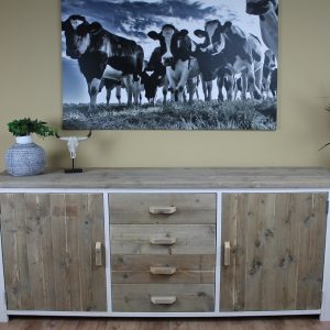 Steigerhouten Dressoirkast Roos
