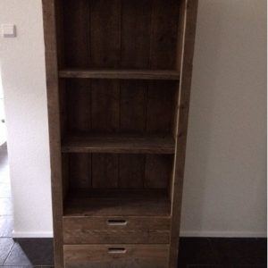 Steigerhouten Boekenkast Yvon Oud