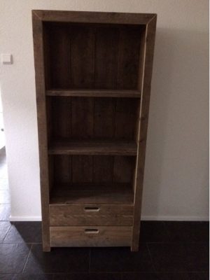 Steigerhouten Boekenkast Yvon Oud