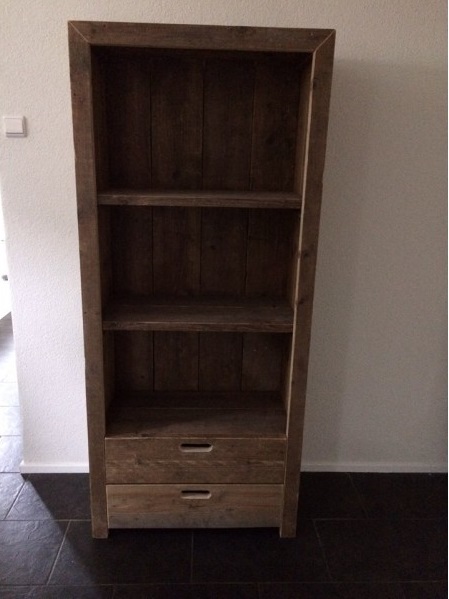 Steigerhouten Boekenkast Yvon Oud
