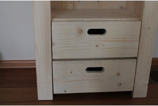 Steigerhouten Boekenkast Yvon II - Afbeelding 2