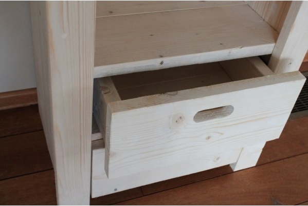 Steigerhouten Boekenkast Yvon II - Afbeelding 3