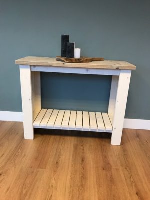 Steigerhouten sidetable Roos