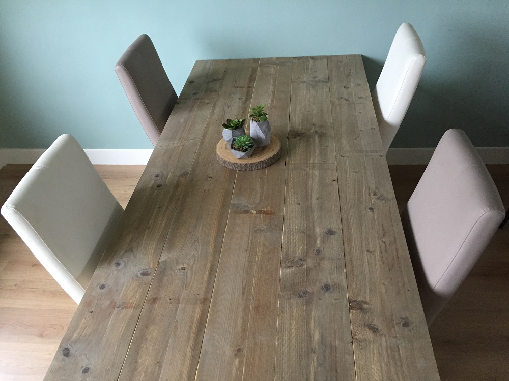 Steigerhouten tafel Alderik - Afbeelding 11