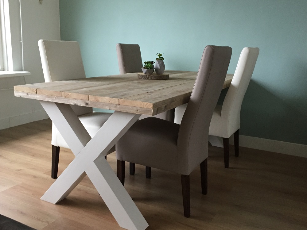 Steigerhouten tafel Alderik - Afbeelding 7