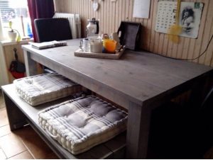 Steigerhouten tafel Anja
