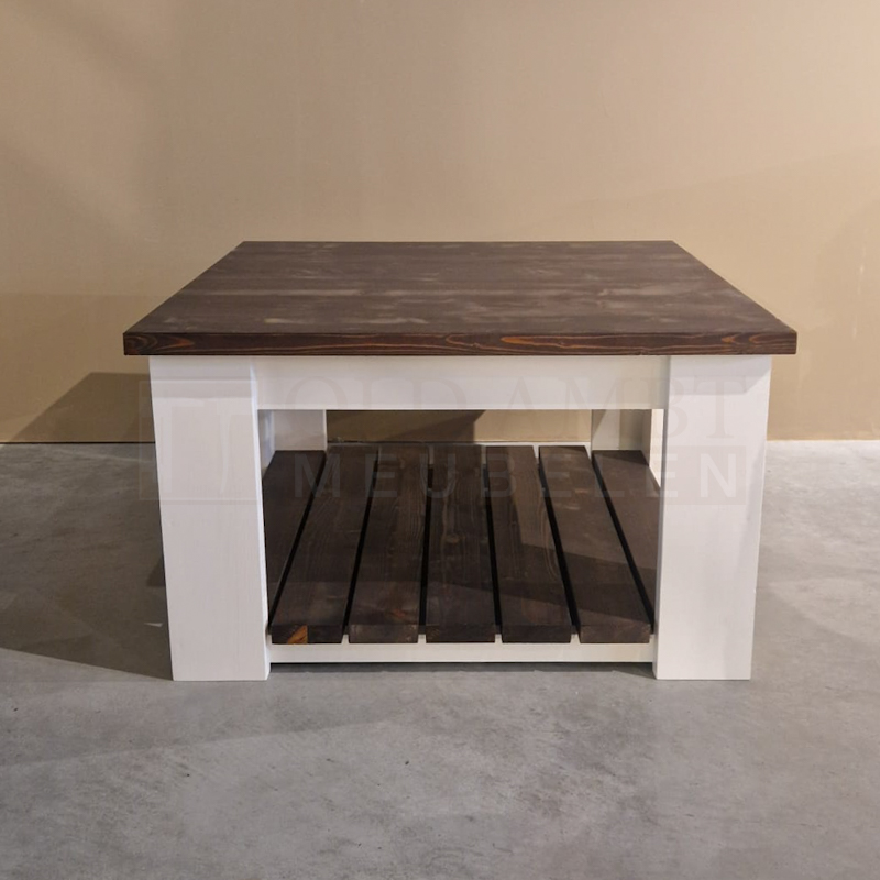 Steigerhouten Salontafel Brigitte Vierkant - Afbeelding 2