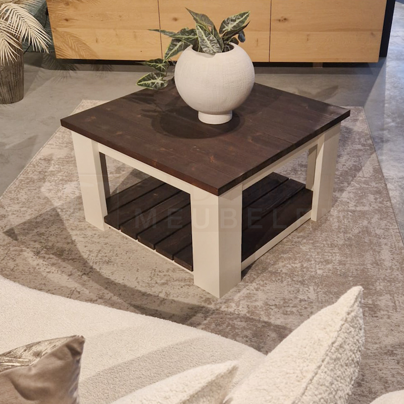 Steigerhouten Salontafel Brigitte Vierkant - Afbeelding 3
