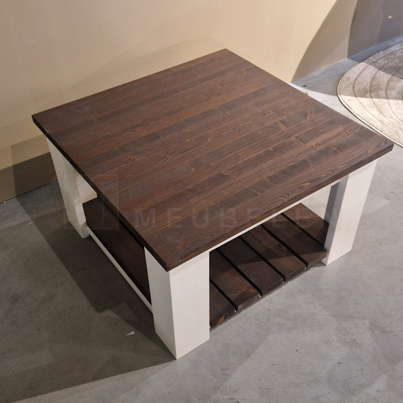 Steigerhouten Salontafel Brigitte Vierkant - Afbeelding 5