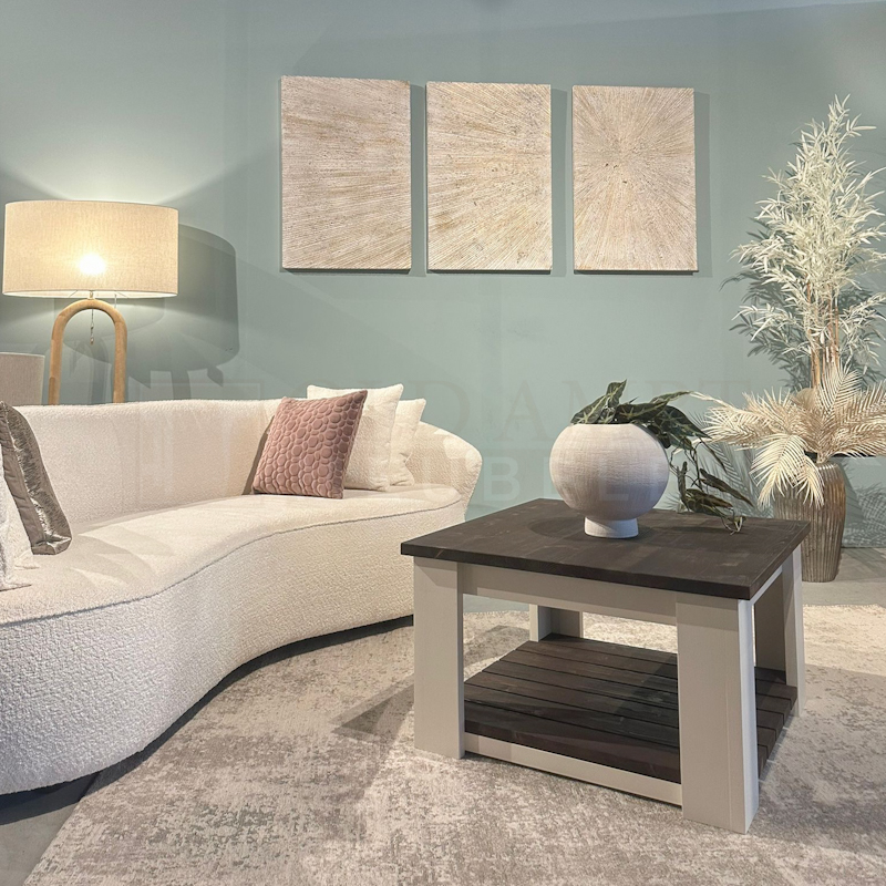 Steigerhouten Salontafel Brigitte Vierkant - Afbeelding 6