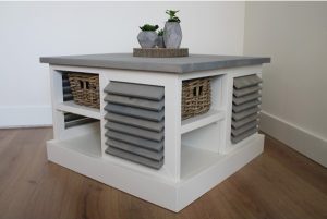 Steigerhouten Salontafel Charlotte Grijs