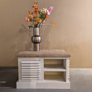 Steigerhouten Salontafel Charlotte Wit