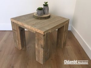 Steigerhouten Salontafel Feline Oud