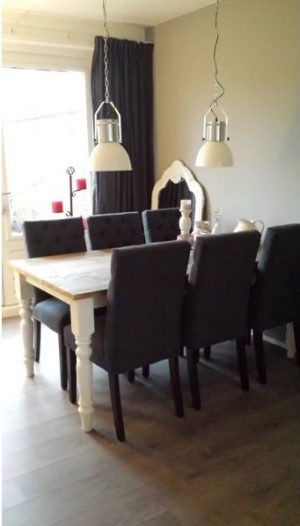 Steigerhouten tafel Hortensia