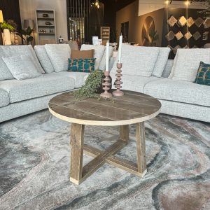 Steigerhouten ronde salontafel Jurry